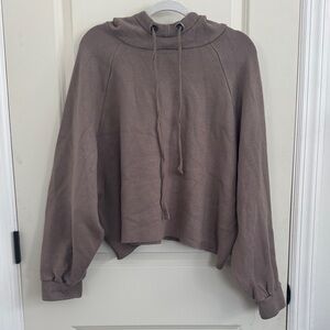 Women's Zara Taupe Hoodie Top Medium